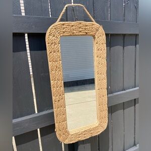 Twine framed mirror